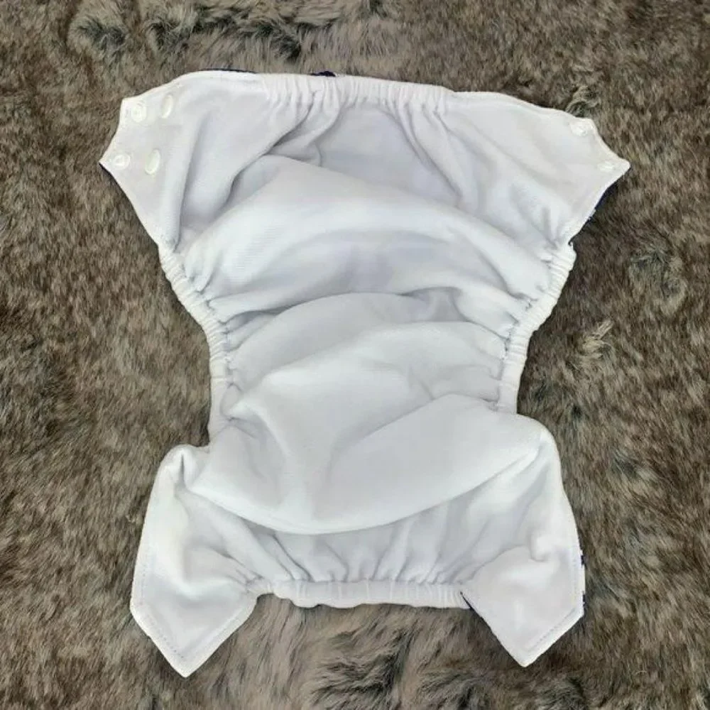 Bee Changed Girls‎ Boys Blue Whale Adjustable Snap Diaper Adjustable